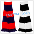 Jacquard Sport Mufflers for Fans with Team Logo